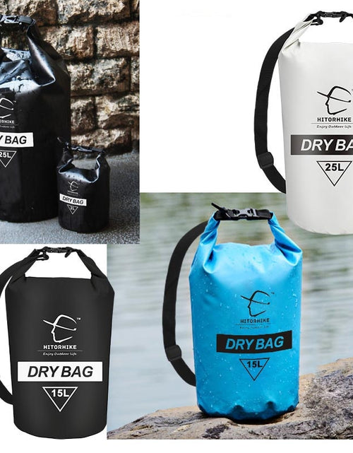 Load image into Gallery viewer, 15L 25L Swimming Waterproof Bag Dry Sack Bag For Canoeing Kayak Rafting Outdoor Sport Bags Travel Kit Equipment storage bag 2018
