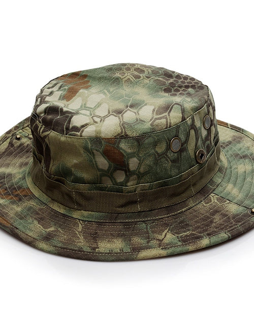 Load image into Gallery viewer, US Army Camouflage BOONIE HAT Thicken Military Tactical Cap Hunting Hiking Climbing Camping MULTICAM HAT 20 Color KA056
