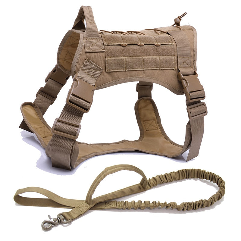 Tactical Dog Harnesses Pet Training Vest Dog Harness And Leash Set For Small Medium Big Dogs Walking Hunting Free Shipping Items