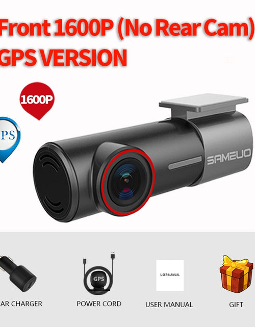 Load image into Gallery viewer, SAMEUO U700 Dash Cam Front and Rear Camera Recorder QHD 1944P Car DVR with 2 cam dashcam WiFi Video Recorder 24H Parking Monitor
