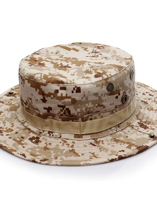 Load image into Gallery viewer, US Army Camouflage BOONIE HAT Thicken Military Tactical Cap Hunting Hiking Climbing Camping MULTICAM HAT 20 Color KA056
