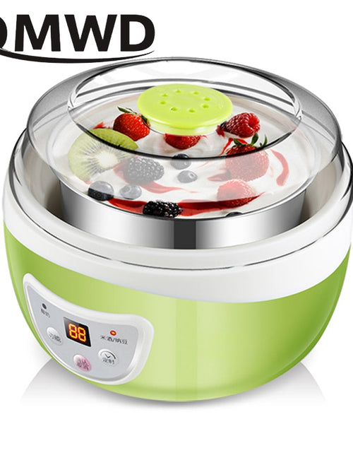 Load image into Gallery viewer, DMWD Multifunctional Electric Yogurt Maker Timing Natto Rice Wine Machine Automatic Yoghurt Fermenter With 4 Leben Glass Cups EU
