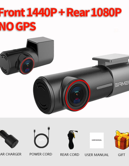 Load image into Gallery viewer, SAMEUO U700 Dash Cam Front and Rear Camera Recorder QHD 1944P Car DVR with 2 cam dashcam WiFi Video Recorder 24H Parking Monitor
