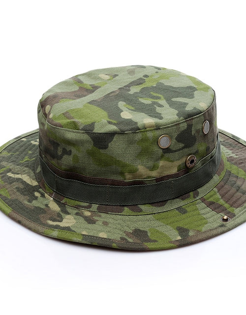 Load image into Gallery viewer, US Army Camouflage BOONIE HAT Thicken Military Tactical Cap Hunting Hiking Climbing Camping MULTICAM HAT 20 Color KA056
