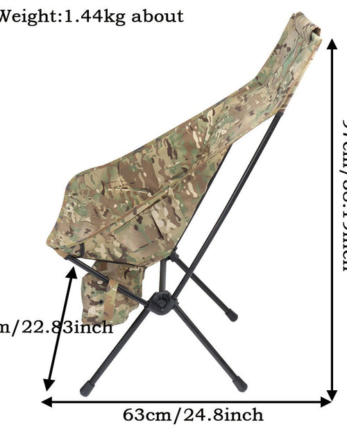 Load image into Gallery viewer, Tactical Folding Chair Camouflage Outdoor Fishing Chair Portable Camping Wild Survival Climbing Picnic BBQ Chair Hunting Hiking
