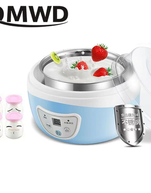 Load image into Gallery viewer, DMWD Multifunctional Electric Yogurt Maker Timing Natto Rice Wine Machine Automatic Yoghurt Fermenter With 4 Leben Glass Cups EU
