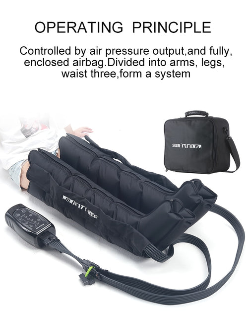 Load image into Gallery viewer, Pressotherapy Air Compression Leg Foot Massager Vibration Infrared Therapy Arm Waist Pneumatic Air wave pressure machine
