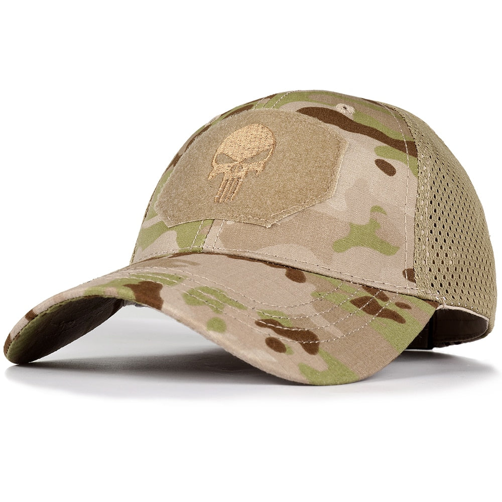 Outdoor Multicam Camouflage Adjustable Cap Mesh Tactical Military Army Airsoft Fishing Hunting Hiking Basketball Snapback Hat