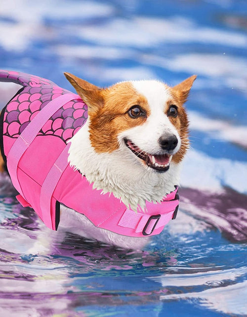 Load image into Gallery viewer, Dog Swimming Vest Pet Summer Safety Clothes Bulldog Life Vest Mermaid Shark Swimwear Dog Life Jacket Harness Pet Swimming Suit
