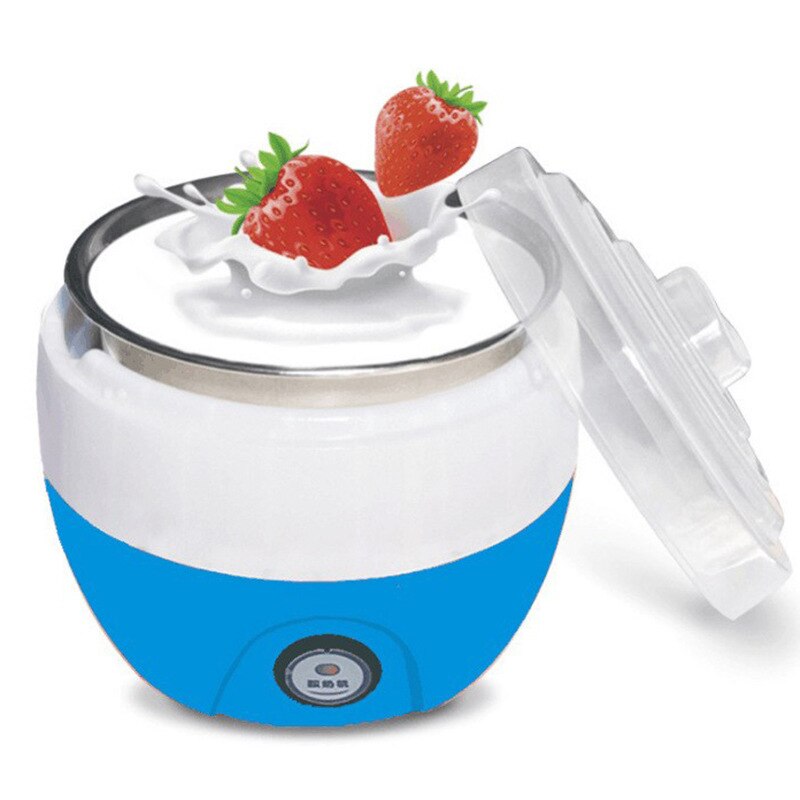 Automatic Yogurt Maker Electric Buttermilk Sour Cream Fermenter Yoghourt Machine Stainless Steel Liner Leben Container 1L EU US