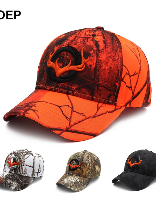 Load image into Gallery viewer, KOEP New Camo Baseball Cap Fishing Caps Men Outdoor Hunting Camouflage Jungle Hat 3D Deer Head Hiking Casquette Hats
