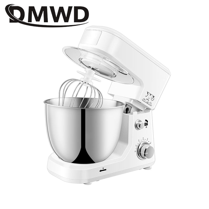 Electric Stand Food Mixer Whisk Egg Beater Stainless Steel Bowl Flour Knead Cake Bread Dough Blender Whipping Cream Chef Machine