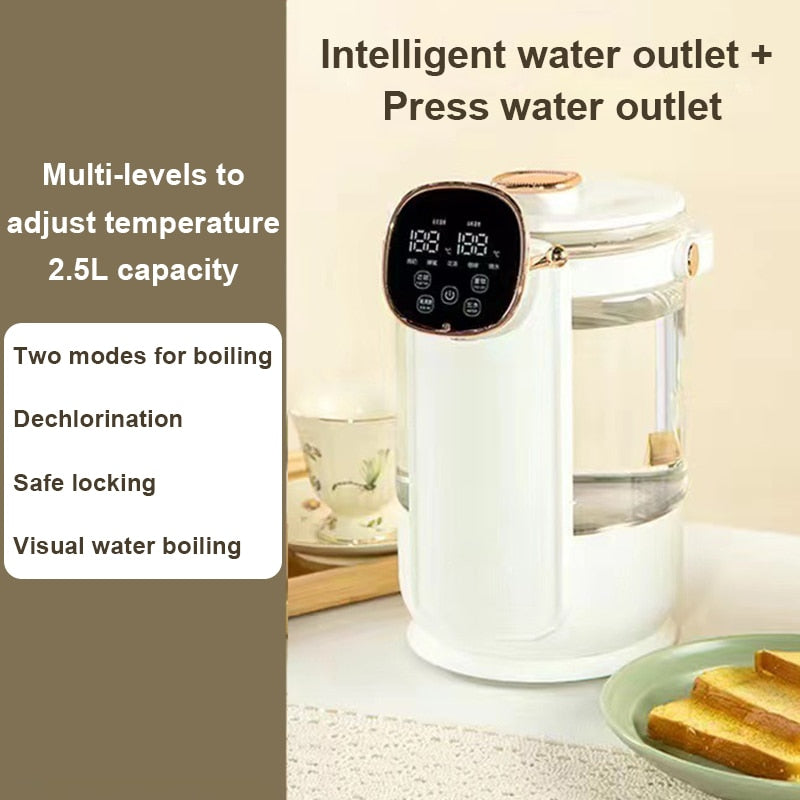 Constant Temperature Pump Bottle Pot Instant Heating Hot Water Dispenser Digital Electric Kettle Milk Heater Tea Filter Boiler