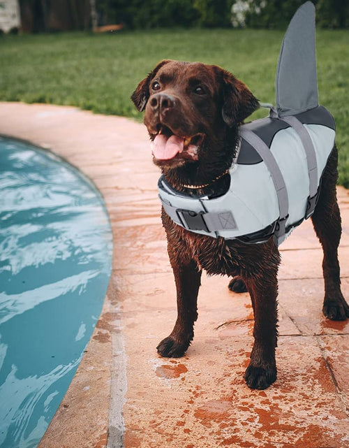 Load image into Gallery viewer, Dog Swimming Vest Pet Summer Safety Clothes Bulldog Life Vest Mermaid Shark Swimwear Dog Life Jacket Harness Pet Swimming Suit
