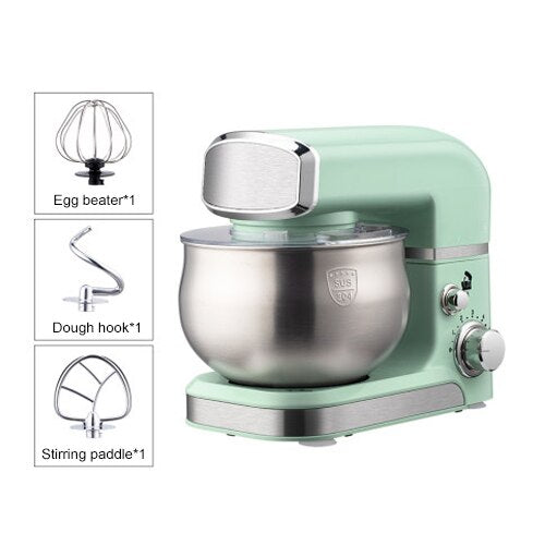 Load image into Gallery viewer, Electric Stand Food Mixer Whisk Egg Beater Stainless Steel Bowl Flour Knead Cake Bread Dough Blender Whipping Cream Chef Machine
