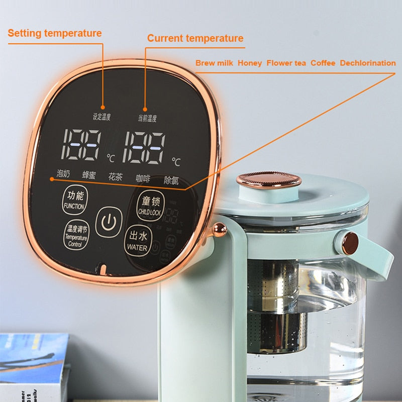 Constant Temperature Pump Bottle Pot Instant Heating Hot Water Dispenser Digital Electric Kettle Milk Heater Tea Filter Boiler