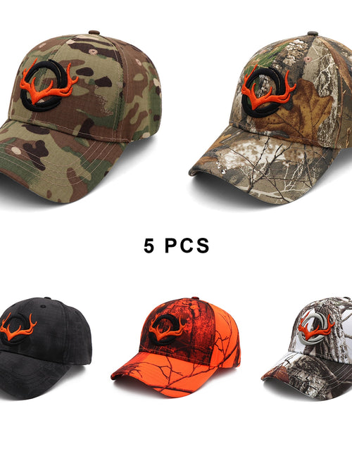 Load image into Gallery viewer, KOEP New Camo Baseball Cap Fishing Caps Men Outdoor Hunting Camouflage Jungle Hat 3D Deer Head Hiking Casquette Hats
