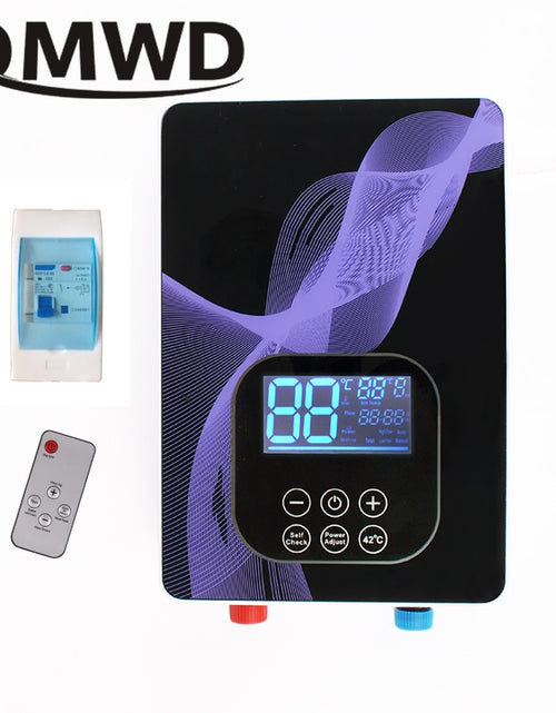 Load image into Gallery viewer, Instant Electric Tankless Hot Water Heater Remote Control Smart Touch Display Bathroom Instantaneous Heating Tap Shower Machine
