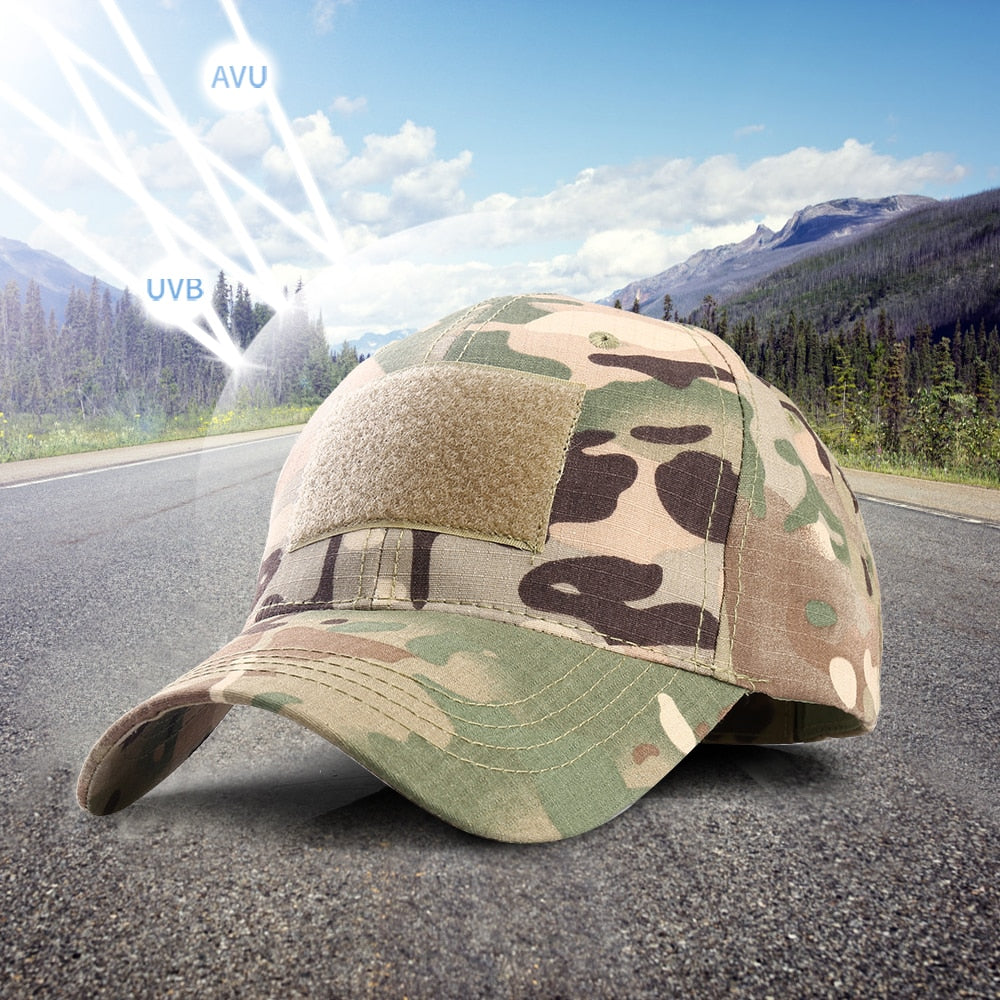 Outdoor Multicam Camouflage Adjustable Cap Mesh Tactical Military Army Airsoft Fishing Hunting Hiking Basketball Snapback Hat