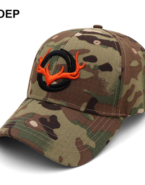 Load image into Gallery viewer, KOEP New Camo Baseball Cap Fishing Caps Men Outdoor Hunting Camouflage Jungle Hat 3D Deer Head Hiking Casquette Hats
