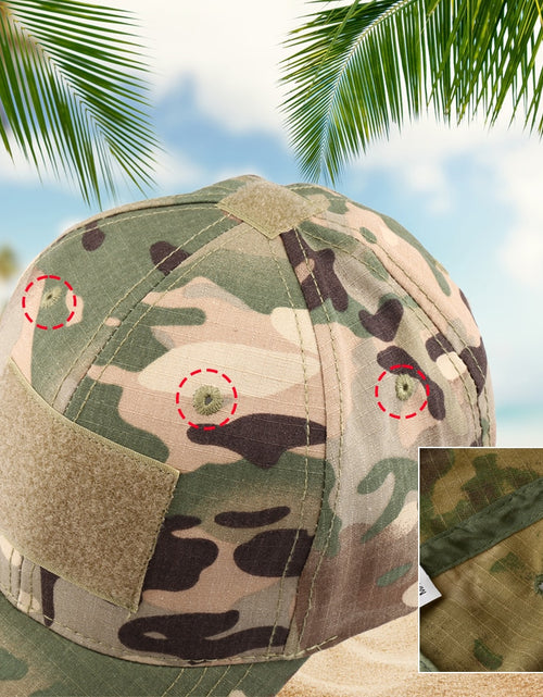 Load image into Gallery viewer, Outdoor Multicam Camouflage Adjustable Cap Mesh Tactical Military Army Airsoft Fishing Hunting Hiking Basketball Snapback Hat
