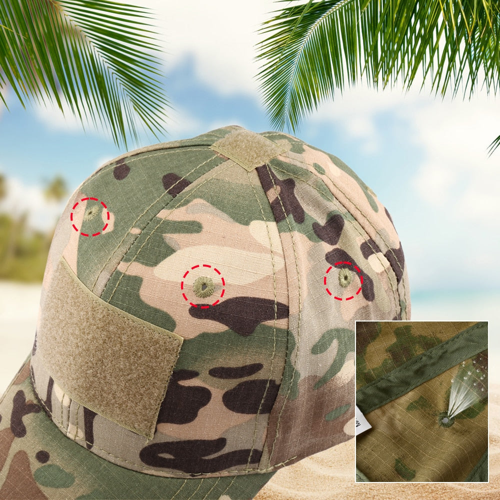 Outdoor Multicam Camouflage Adjustable Cap Mesh Tactical Military Army Airsoft Fishing Hunting Hiking Basketball Snapback Hat