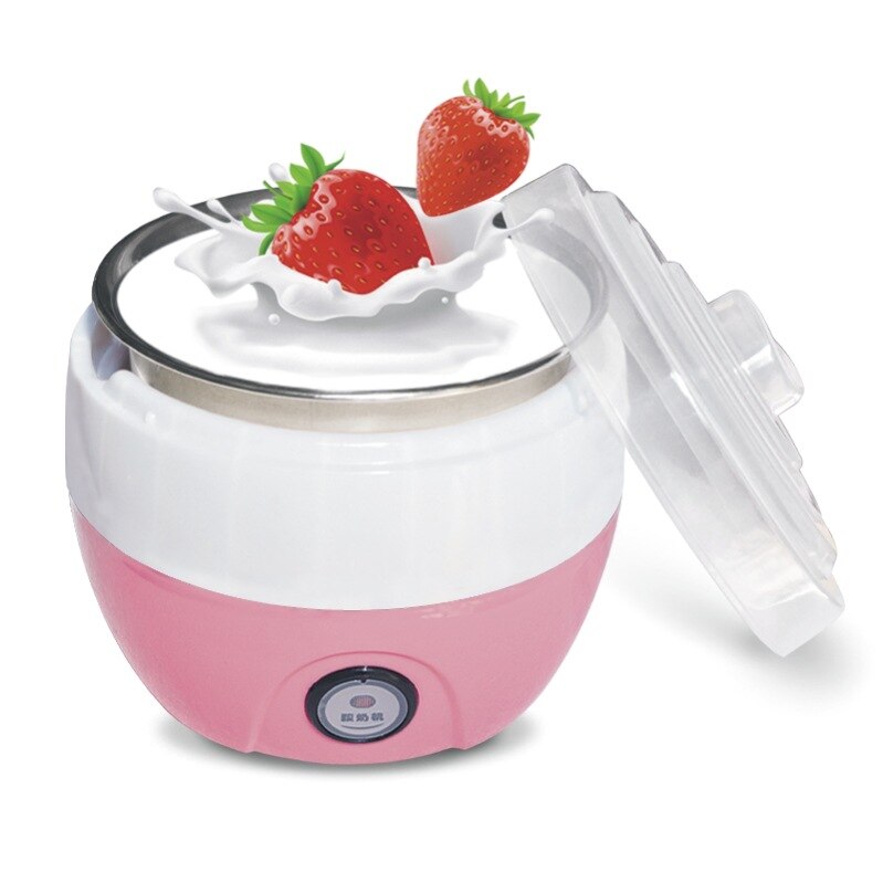 Automatic Yogurt Maker Electric Buttermilk Sour Cream Fermenter Yoghourt Machine Stainless Steel Liner Leben Container 1L EU US