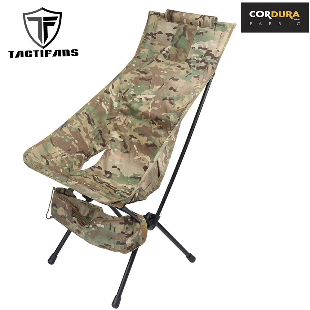 Tactical Folding Chair Camouflage Outdoor Fishing Chair Portable Camping Wild Survival Climbing Picnic BBQ Chair Hunting Hiking