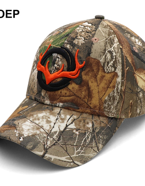 Load image into Gallery viewer, KOEP New Camo Baseball Cap Fishing Caps Men Outdoor Hunting Camouflage Jungle Hat 3D Deer Head Hiking Casquette Hats
