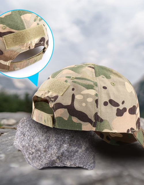 Load image into Gallery viewer, Outdoor Multicam Camouflage Adjustable Cap Mesh Tactical Military Army Airsoft Fishing Hunting Hiking Basketball Snapback Hat
