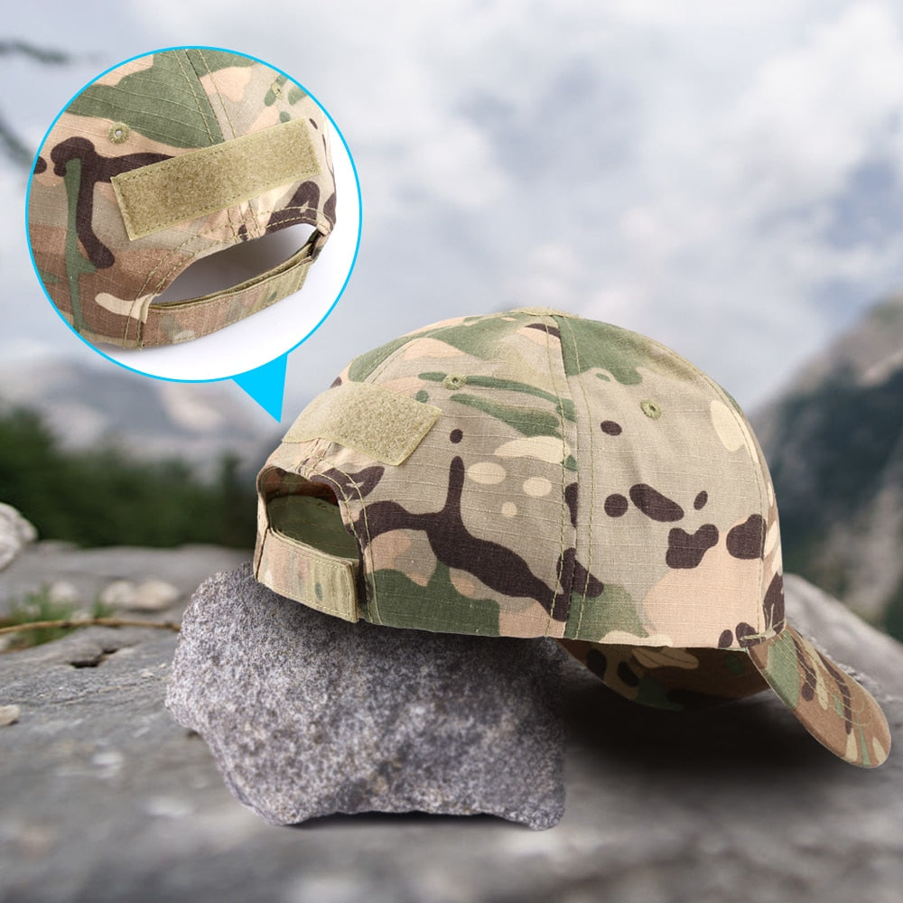 Outdoor Multicam Camouflage Adjustable Cap Mesh Tactical Military Army Airsoft Fishing Hunting Hiking Basketball Snapback Hat