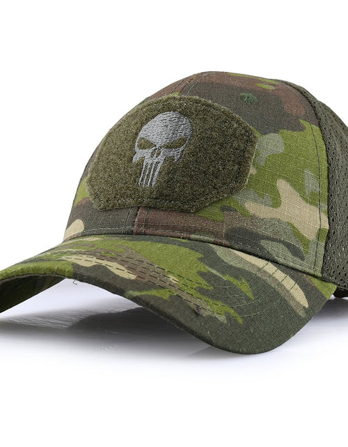 Load image into Gallery viewer, Outdoor Multicam Camouflage Adjustable Cap Mesh Tactical Military Army Airsoft Fishing Hunting Hiking Basketball Snapback Hat
