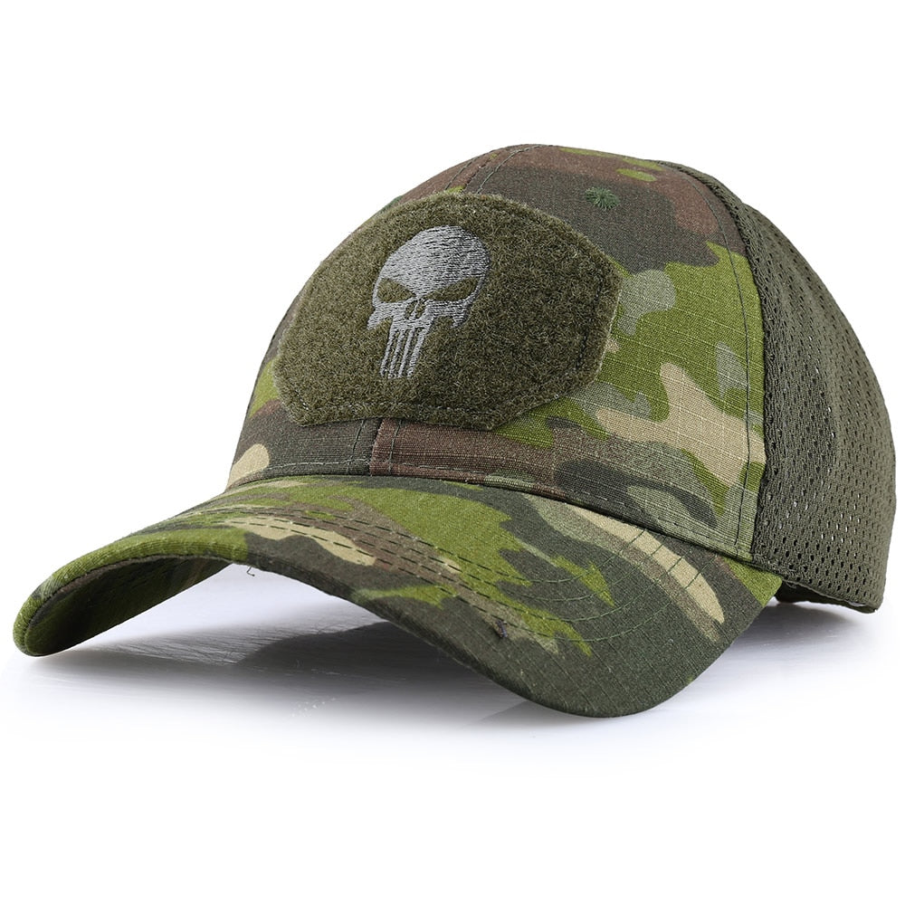 Outdoor Multicam Camouflage Adjustable Cap Mesh Tactical Military Army Airsoft Fishing Hunting Hiking Basketball Snapback Hat