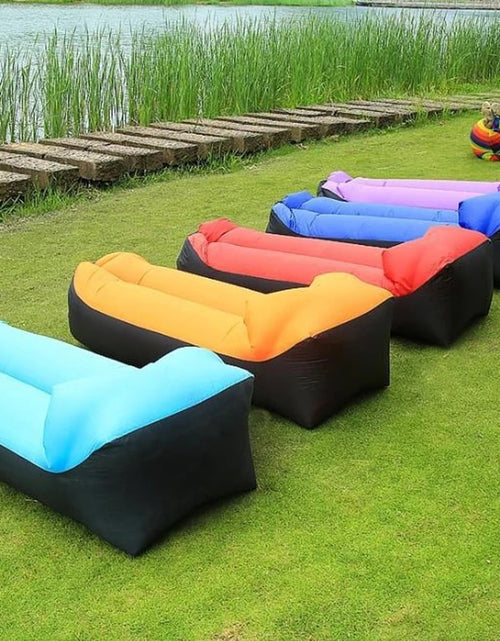 Load image into Gallery viewer, Trend Outdoor Products Fast Infaltable Air Sofa Bed Good Quality Sleeping Bag Inflatable Air Bag Lazy bag Beach Sofa 240*70cm
