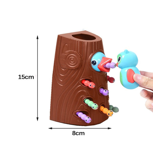 Load image into Gallery viewer, Montessori Toy Toddler Magnetic Woodpecker Catching Worms and Feeding Game Toys Set Fine Motor Skill Preschool Toys For Children
